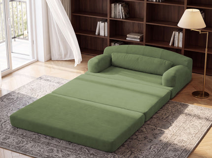 2 Seater Sofa Bed, Compact Foldable Floor Couch