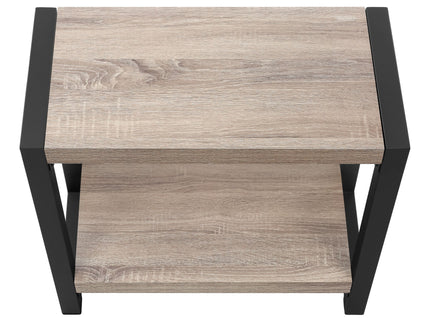 Accent Side Table, Narrow, Small, 2 Tier, Contemporary And Modern