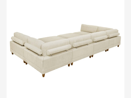 Modern Modular Sectional With Adjustable Back Support