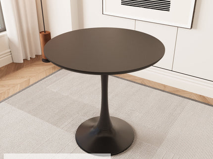 Round Dining Table Set With Tulip Design And 2 Chairs