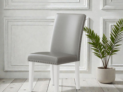 Upholstered Dining Chair With High Back Design (Set of 2)
