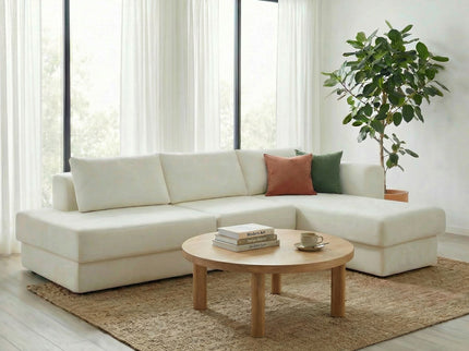 L-Shaped Modular Sofa With Double Layer Cushion
