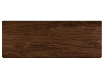 Rectangular Bar Table With Tapered Legs - Walnut