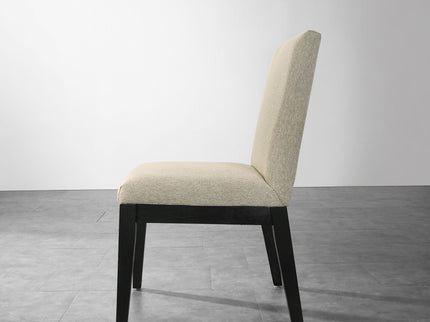 Roundhill Furniture - Rocco Contemporary Solid Wood Dining Chairs (Set of 2) - Beige