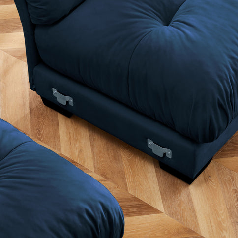 Super Comfort Oversized Modular Sectional Sofa With Movable Ottoman