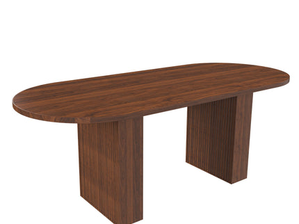 Modern Farmhouse Oval Dining Table With Slim Base
