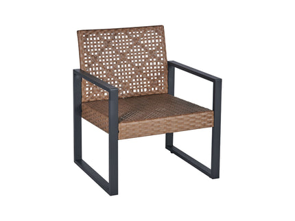 4 Piece Patio Furniture Set With Acacia Wood Table Top And Cushions