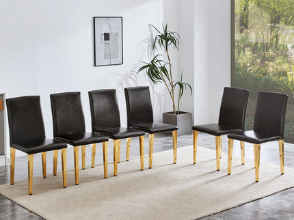 Elegant Upholstered Chairs With Metal Legs