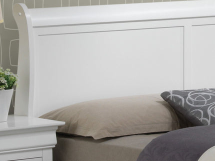 Upholstered Panel Sleigh Bed Design