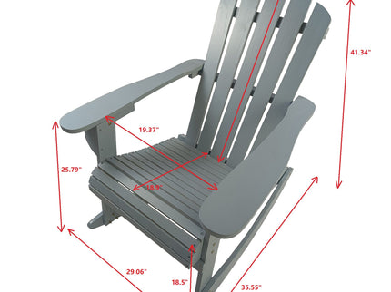 Reclining Outdoor Rocking Adirondack Chair