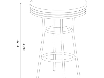 Werner - Round Bar Table - White