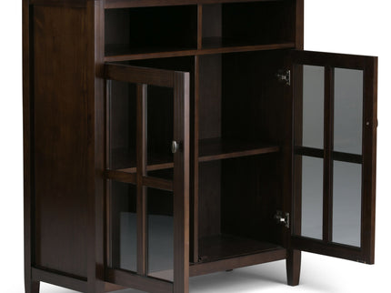 Warm Shaker - Handcrafted Medium Storage Media Cabinet