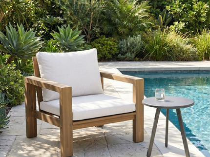 Stylish Outdoor Armchair With Cushion For Garden