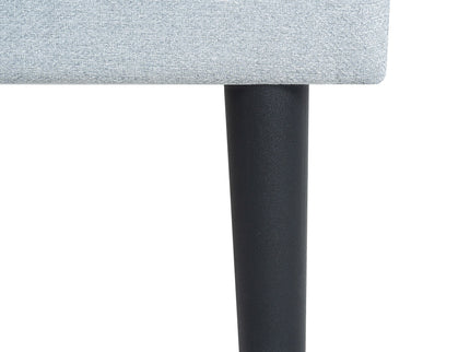 Modern Upholstered Platform Bed Frame With Button Tufted Fabric Headboard