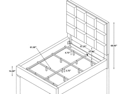 Frances - Panel Bed