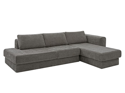 L-Shaped Modular Sofa With Double Layer Cushion