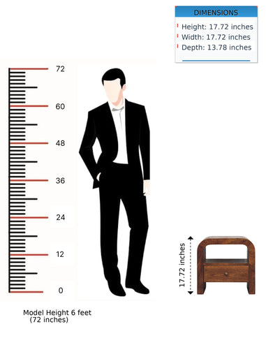 Darcy - Nightstand With Drawer And Open Shelf - Brown