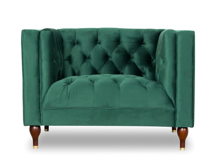 Evelyn - Mid-Century Modern Tufted Back Lounge Chair