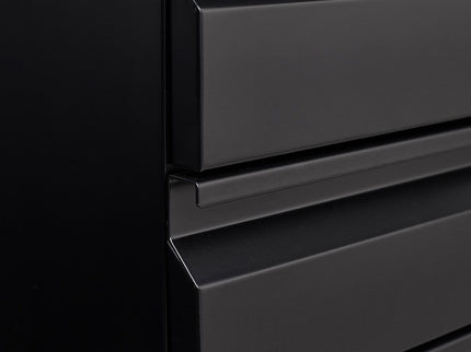 Contemporary 3 Drawer Mobile Filing Cabinet With Lock, Metal Office Storage For Legal / Letter Size