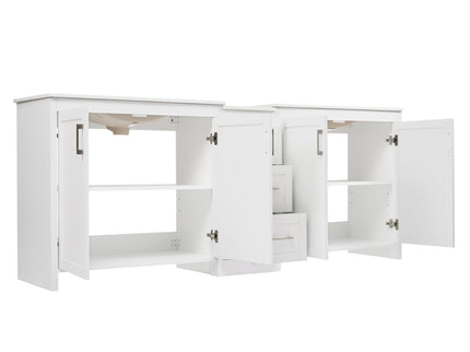 Double Sink Bathroom Vanity With Quartz Countertop