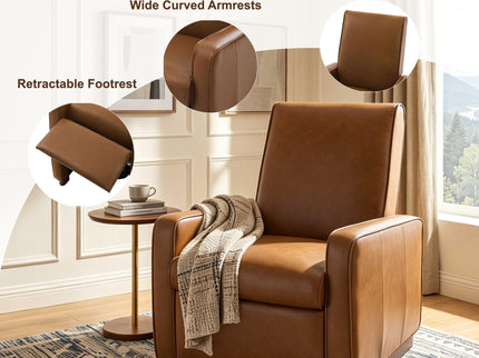 Manual Recliner Chair, 2 Position With 160° Adjustable Backrest For Living Room