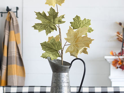 Paper Maple Leaf Spray, Botanicals Decor For Harvest Festival Fall Festival & Thanksgiving Table Decorations