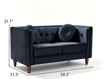 Chesterfield Loveseat 2 Seater Couch For Living Room