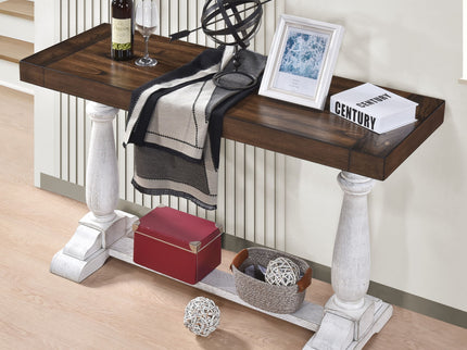 Farmhouse Retro Design Pedestal Sofa Tabe