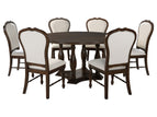 Dark Brown / 7 Pc. Table, 6 Chairs