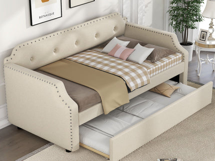 Upholstered Daybed With Trundle