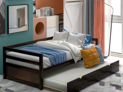 Twin Daybed With Trundle Frame Set