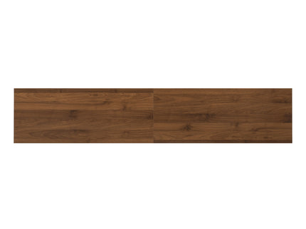 TV Stand For TVs, Entertainment Center With Closed Storage & Cable Management, Soft Closing Hinges - Walnut