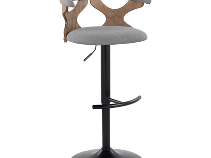 Gardenia - Contemporary Adjustable Barstool & Swivel With Rounded T Footrest (Set of 2)