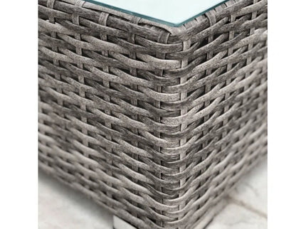 Seating Set With Cushions Handcrafted Wicker Design