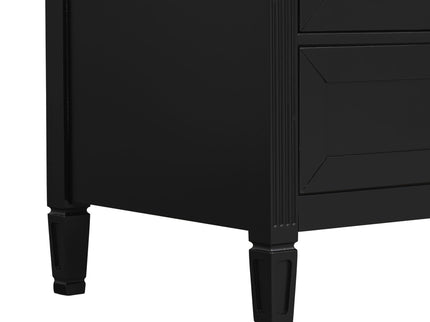 Elegant Fluted Bathroom Vanity With Sink, Soft Close Doors & Drawer