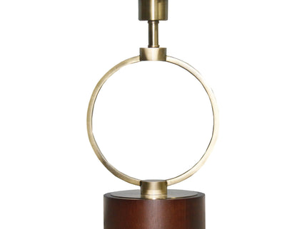 Bedroom Table Lamp With Circular Design - White