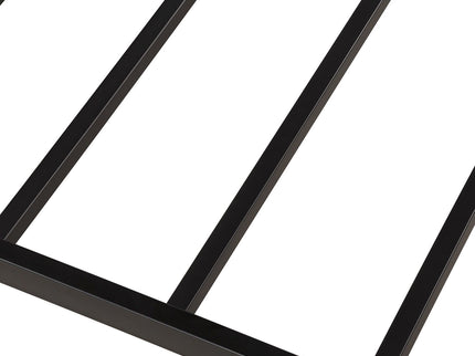 Twin Size Daybed Platform Bed Frame With Trundle Built In Casters - Black
