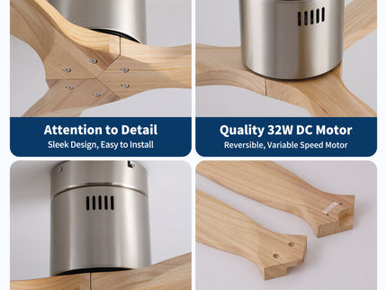 Low Profile Flush Mount Ceiling Fan Without Light
