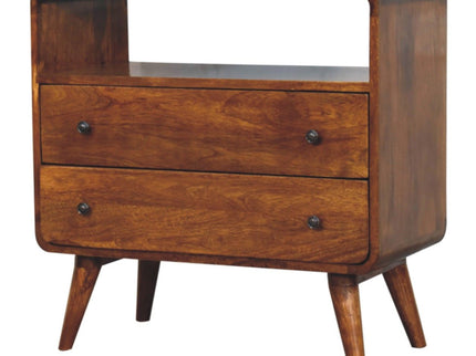 Curved Charm Console - Brown