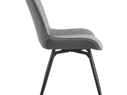 Tufted Swivel Dining Chairs (Set of 2) - Gray