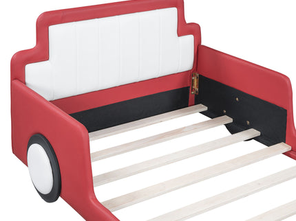 Race Car Shaped Platform Bed With Wheels
