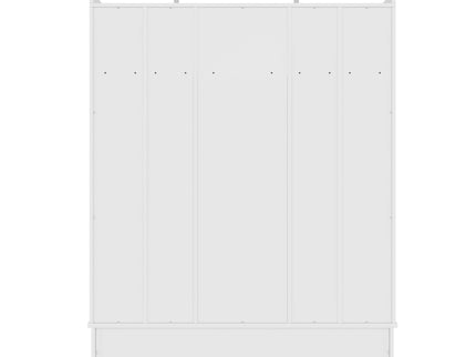 Hall Tree With Bench And 5 Storage Cubbies