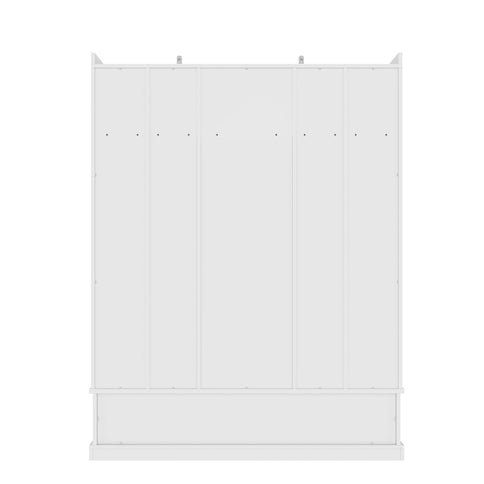 Hall Tree & Bench And 5 Storage Cubbies