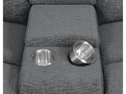 Divine - 5 Piece Power Reclining Home Theater Seating Set With Memory Foam Cushions And Storage Consoles