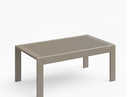 All-Weather Outdoor Coffee Table With Wood-Look Top