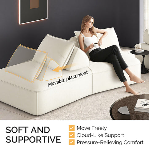 Modern Luxury Oversized Modular Sectional Sofa Set
