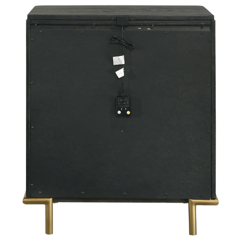 Anser - 3 Drawer Nightstand - Black