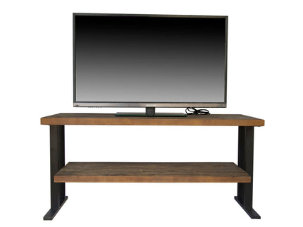 Media Console Table With One Shelf To Your Home Decor - Natural / Black