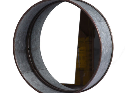 Farmhouse Round Metal Wall Planter (Set of 5) - Gray