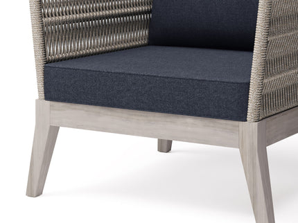 Santiago - Outdoor Conversation Chair - Slate Gray